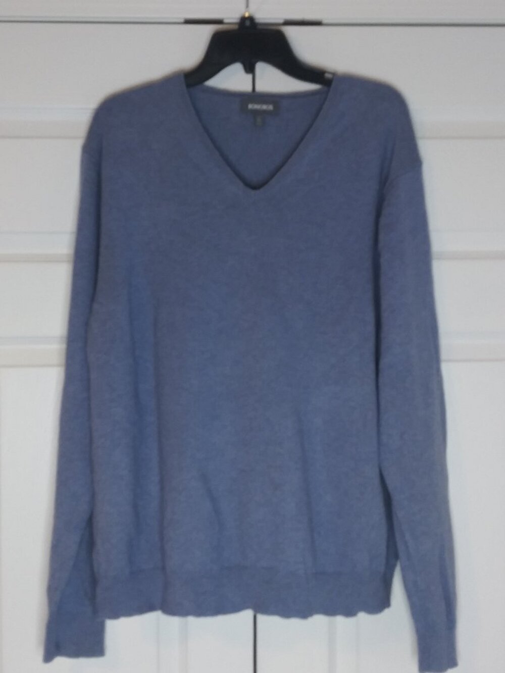 Bonobos Men's Cotton Cashmere  V-Neck Sweater Blue Size XL